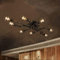 SHZICMY Industrie Wasserrohr Deckenlampe 8 Licht Kronleuchter E27 Retro Rohr Lampe Cafe Bar Leuchter, ohne Glühbirnen