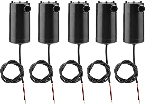 Fasizi Mini Pompe à Eau, Pompes à Eau de Pompe à Moteur DC 3V 5V Micro Mini Pompe à Eau Submersible ou Aquarium de Fontaine de réservoir de Poissons, Pompes à Eau de Pompe à Moteur Micro - 5pcs