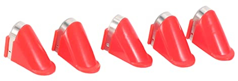 Ntcpefy 5 Cuchillas de Acero Inoxidable para Pelador EléCtrico de Patatas, Verduras y Frutas (Rojo)