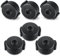 6 Stück Schnellwechsel-Beckenmuttern, 8mm Cymbal Mate Mutter Schwarzer Kunststoff Beckenrastmutter für Percussion Drum Kit Ersatz von Jazz Drum Parts