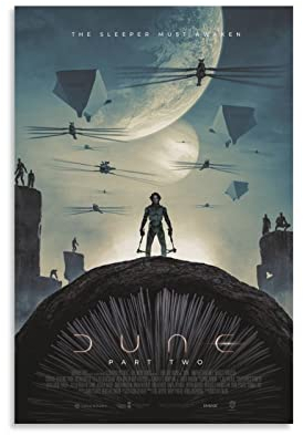 ZHIZAO Dune 2 Poster The Part Two Filmdruck, Bild, Leinwand, ästhetische Dekoration, 60 x 90 cm