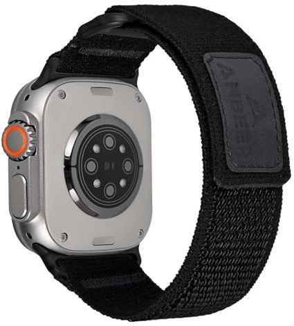 ANBEER Nylon Watch Strap Compatible with Apple Watch 49mm 45mm 44mm 42mm, Trail Loop Adjustable Sport Nylon Band for iWatch Ultra2/Ultra Series 9 8 7 6 5 4 3 2 1 SE