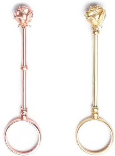 2 Stück Zigarettenspitzenring, Finger Zigarettenring, Retro Zigarette Fingerring, Zigarettenhalter Ring Clip, Raucher Haltering, für Männer und Frauen, Schützen Sie Ihre Finger