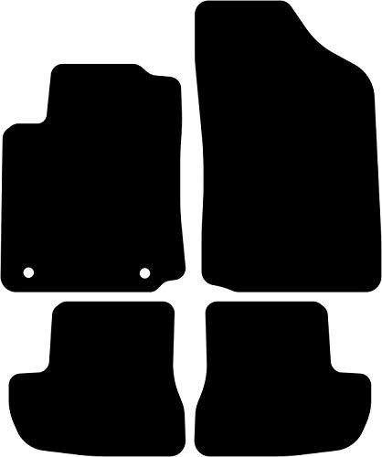 Kovvar Fußmatten passend für Citroën C2 2003-2009 | Qualität: Basic