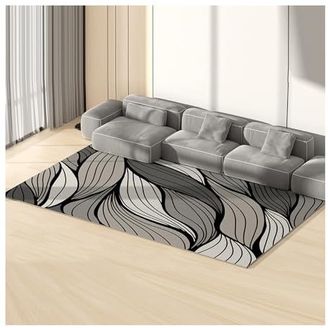 CLXRZM Wohnzimmer Teppich Moderner, 160x230cm Schlafzimmer rutschfest Teppiche, Waschbarer Weich Teppich für Arbeitszimmer, Küche und Büro