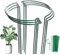 MUAEEOK 6 Pack Metal Garden Stakes, Tall Plant Support Ring Cage, Large Supports for Tomato, Vegetable, Rose, Flowers, Vine (30x60cm)