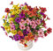 AIOR 10 Piezas Flores Artificiales de Seda Flor Falsas en Interiores y Exteriores, Arbustos Resistentes a Los Rayos UV Plantas para Colgar, para Casa Jardín Ventana Boda Decoración (Multicolor)