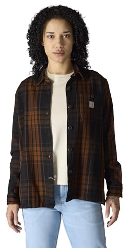 Carhartt Damen Tencel Fiber Series Loose Fit Twill Plaid Shirt Tencel Fiber Series Loose Fit Twill-Hemd (1er Pack)