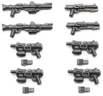 BricksStuff BrickArms Clone Trooper Commando Waffenset – 8-teiliges Waffenset für Minifiguren – Präzise Nachbildungen der Klonkriegs-Ära | Hochwertige Qualität | Made in USA