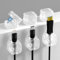 6 Piezas Clips de Cable Magnético, Sujeta Cables Organizador Cables Magnético, Cable Holder con Adhesivo Autoadhesivo, Organizador de Cables Escritorio para Cables de Carga, Mesitas de Noche