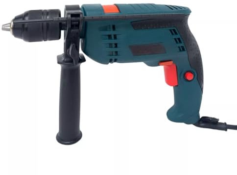 Trapano Avvitatore Elettrico a Percussione 1050W 0-2700RPM con Mandrino 13mm Autoserrante impugnatura Antiscivolo