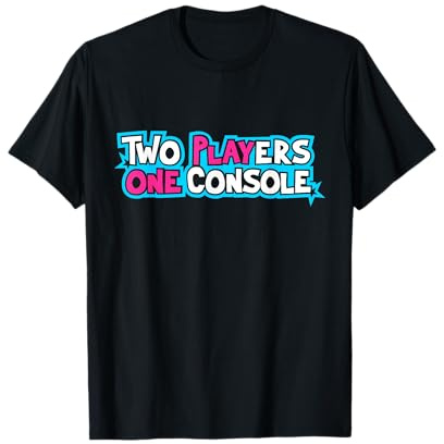 Funny gaming tee two players one console game tpoc lover Maglietta