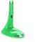 Rastrelliera per bicicletta regolabile in altezza, 365 mm-490 mm, per supporto sicuro della bici, per appartamenti e garage (verde)