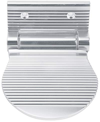 Keenso Duschfußstütze Zur Wandmontage, Rutschfestes Pedal aus Aluminium für den Flureingang, Rostfreie Fußstütze Zum Schuhputzen (SILVER)