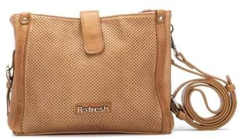 REFRESH 183352 Umhängetasche für Damen, Kamel, klein