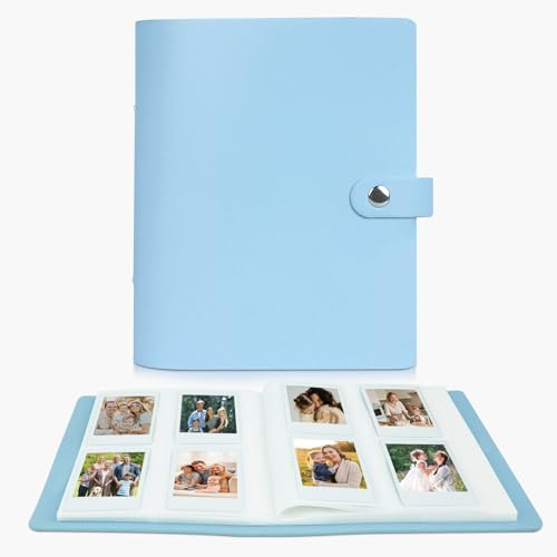 Fotoalbum mit 320 Taschen für Instax Mini Film und Polaroid 2x3 Zoll Fotos | für Fujifilm Instax Mini 9 8 90 11 12 13 Evo LiPlay Sofortbildkameras, Polaroid Snap PIC-300 & Kodak Zink-Fotodrucker, Blau