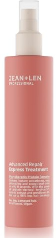Jean & Len Express Treatment Professional Advanced Repair, vegan, 200 ml | Reparierende 8-Sekunden Sprüh-Kur für trockenes & geschädigtes Haar, bändigt Frizz & pflegt intensiv, ohne Silikone