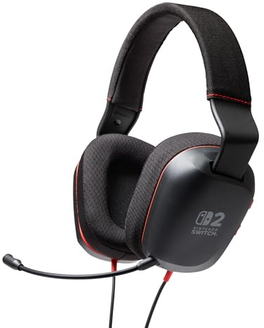 Kabelgebundenes PowerA-Stereo-Headset für Nintendo Switch 2 – Schwarz