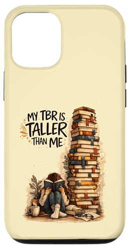 Hülle für iPhone 12/12 Pro Mein TBR ist höher als ich - Lustiges Leser Bookie Design