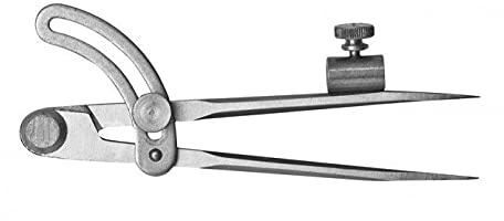 Kirschen 2328230 Bogenzirkel mit Bleistifthalter 300mm, Silber