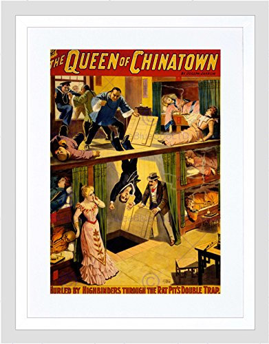 Wee Blue Coo THEATRE STAGE PLAY QUEEN CHINATOWN JARROW OPIUM DRAMA FRAMED ART PRINT B12X10550