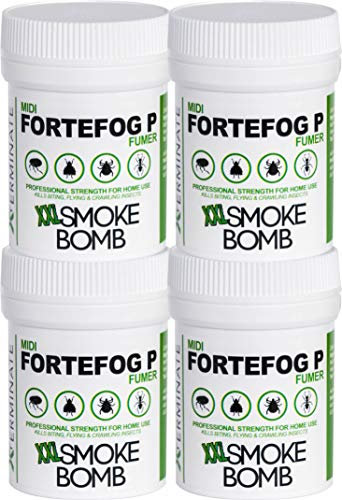 Xterminate XXL 16g Smoke Bomb Fogger Killer For Fleas, Bed bug, Carpet Moths, Cluster Fly, Silverfish, Carpet Beetle Insects (HSE Approved And Tested) (4)