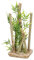 AB Tools Aquarium Einrichtung Bambusstock mittel Ornament 9x11x25cm