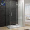 Duschkabine 120x90 x 195 cm begehbare Dusche Eckkabine Falttüren Falttürkabine rahmenlos 6mm ESG-Sicherheitsglas Klarglas NANO Beschichtung Links Rechts montierbar OHNE Duschwanne | AQUABATOS