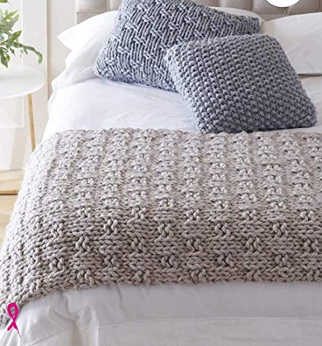 King Cole 5534 Strickmuster Easy Knit Bettläufer und Kissen in großem Wert