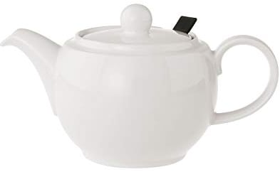 Villeroy & Boch For Me Tetera con Tapa y Filtro, Porcelana Premium, Blanco,0,45 l