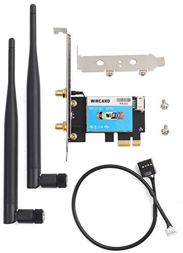 Tarjeta de Red PCI Expression, Tarjeta inalámbrica de Banda Dual 2.4G/5Ghz + Bluetooth 4.0 PCI-E, 300Mbps admite hasta 433Mbps, admite