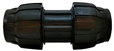 Riegopro PACK 4 X MANGUITO ENLACE POLIETILENO 40MM. Utilizado en tuberías PE 40 mm para uso fontanería, riego y obras.
