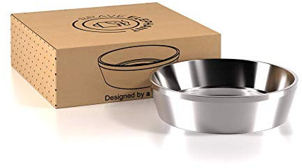 BRAVE ELEPHANT® Dosierring 58mm aus Edelstahl - Kaffee Dosierring zum genauen befüllen des Kaffeepulvers - Espresso-Trichter für Siebträger mit Ø58mm - Präzisions-Fülltrichter