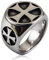 HCMA Titan Stahl Templer Kreuz Ringe Gamer Cosplay Antik Ring Trendy Schmuck Vintage Party Ring Schmuck Geschenk