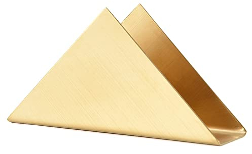 Metall Freistehende Serviettenspender, Stahl Dreieck Serviettenhalter Tischserviettenhalter Serviettenständer, Stand Tisch Organisation Für Arbeitsplatte Küche Esstisch Party Dekoration (Gold)