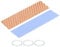 sourcing map Copper Heatsink 70x20x1.5mm with Thermal Pad and Rubber Ring for M.2 SSD Module, PC, Laptop Cooler 1 Set