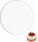 DRERIO 2 Pezzi 26 cm Acrilico Cake Board Piatto Tondo Torta Acrilico Trasparente Piatto Tondo Grande Plastica Dessert Piatti Torta Fondi Torta Piatti Torta per Torta Matrimonio Compleanno