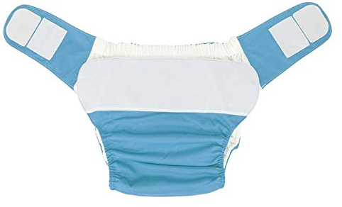 Pañales de Tela para Adultos, Pañales de Natación para Adultos Impermeables Lavables Reutilizables para Adultos Mayores Pañales de Tela Pañales de Bolsillo Pañales para Adultos(Pañal azul)
