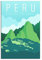 Peru Skyline Vintage Reise Poster Leinwand Wand Zuhause Dekor Kunst Poster Gemälde Bild Druck Geschenk Poster