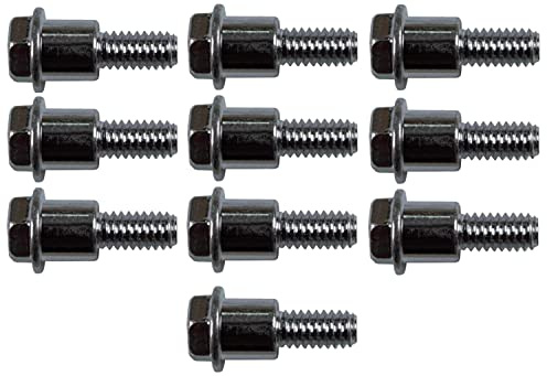 Plastic Adapter 1/4 Shoulder Bolts for Drapery Batons - 10 Pack