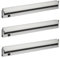 Oktaplex 3x Luminaria bajo armario cocina Tira LED 800lm Alu 10W 230 V blanco neutro 4000K 60cm Luminaria bajo armario Rota orientable con interruptor