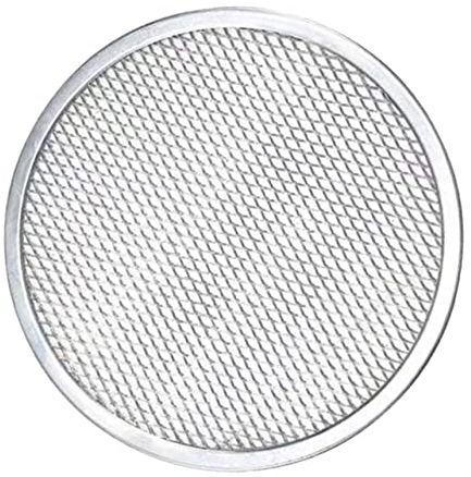 Lurrose Round Grill Pan Pancake Pan Pizza Mesh Pan Pizza Baking Plate Mesh Pizza Tray Pizza Crisper Pizza Tray with Holes Metal Screen Pie Plate Pie Pan Bakeware Bbq Net Aluminum