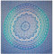BRICOMIRAS Toalla Playa, Manta Picnic, Manta Grande Mandala, Toallas Playa Grande, Mandala Pared 100% Algodon, Mantel/Alfombra/Pareo/Tapiz Mandala (210x230cm, Azul Mandala)