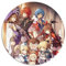 1000-teiliges Puzzle Genshin Impact Amber Round Puzzle für Erwachsene für Erwachsene und Kinder Papppuzzles Lernspiel Herausforderungsspielzeug Größe: 67,5 x 67,5 cm