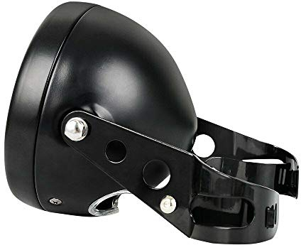 Sueooudh 5,75 Scheinwerfer Lampen GehäUse, Universal Motorrad Scheinwerfer Lampen Schirm mit Halterung