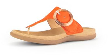Gabor Damen Pantoletten, Frauen Slipper,Gartenschuhe,Sommerschuhe,sommerclogs,Hausschuhe,Zehentrenner,Schlupfschuhe,Slides,Pumpkin,40 EU / 6.5 UK
