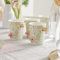 Ginger Ray Lot de 8 gobelets en papier imprimé floral avec fleurs pop out vaisselle pour fête prénatale Pastel