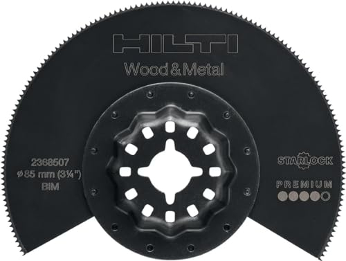 Hilti 2368507 Hoja de sierra SMT BiM (Para multitool SMT 6-22) Corte de madera, metal o mortero (interfaz Starlok. Peso: 44 gr)