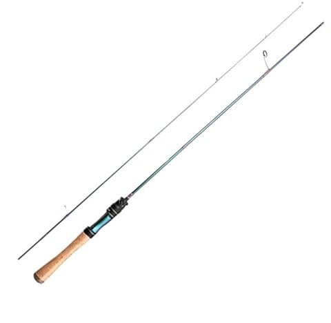 XUJUAN-0227 Angelrute Carbon Ultraleicht Angelrute Köder 0,6-8g Linie 2-6lb UL Spitze Stange for Forelle Stange Angelausrüstungsset(1.68m)