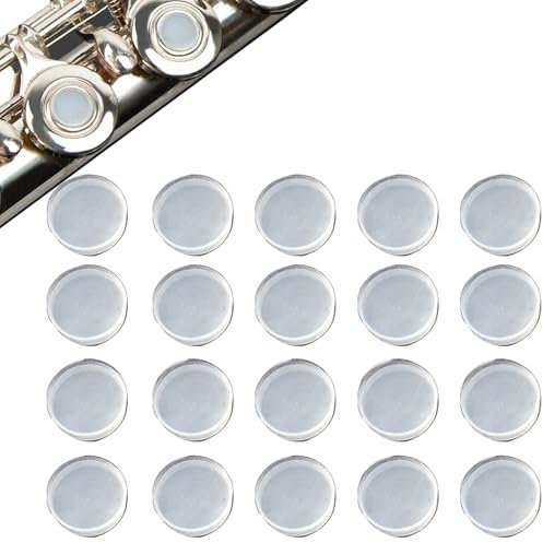 XMYCYuChen 20Pcs Flexible Silicone Flute Plug Soft Flute Key Cover Repair Parts Accessories Reusable Flute Hole Plug for Most Brand Flute